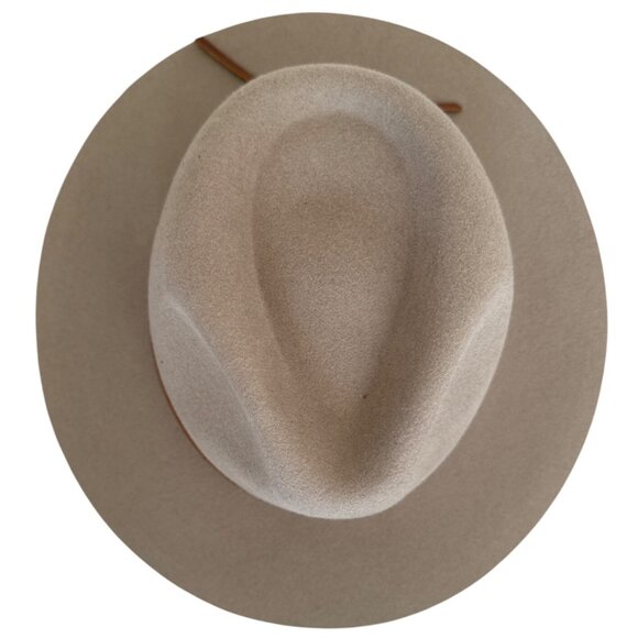Brixton Mens Fedora Hat Tan Wool Felt Medium - Picture 5 of 12